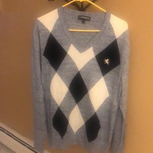 Men express v neck sweater